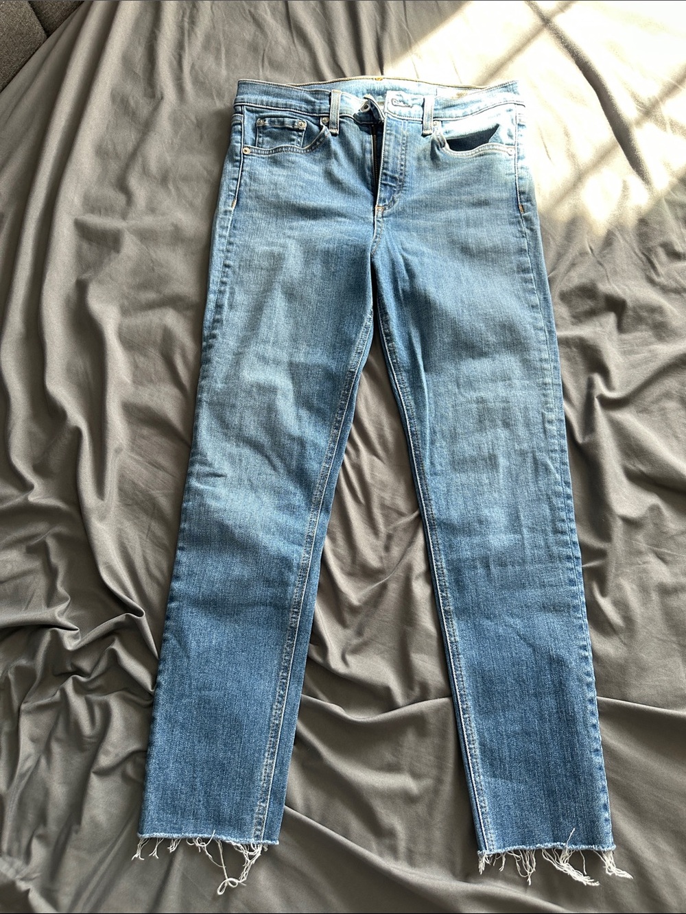 Rag & Bone high rise ankle skinny